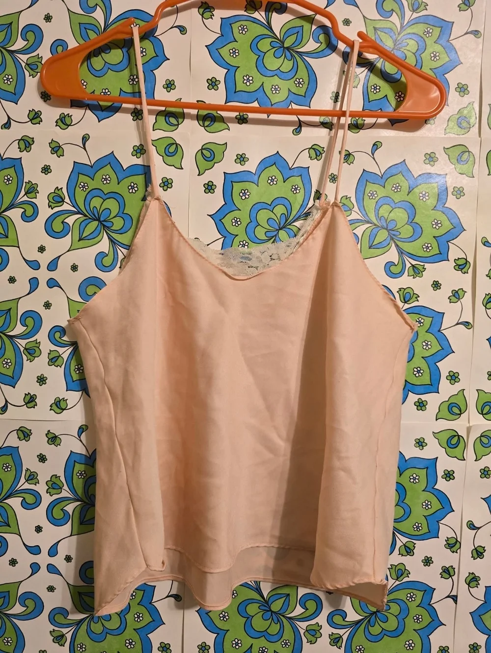 Vintage | Light Pink Crop Lingerie Tank - Picture 2 of 2